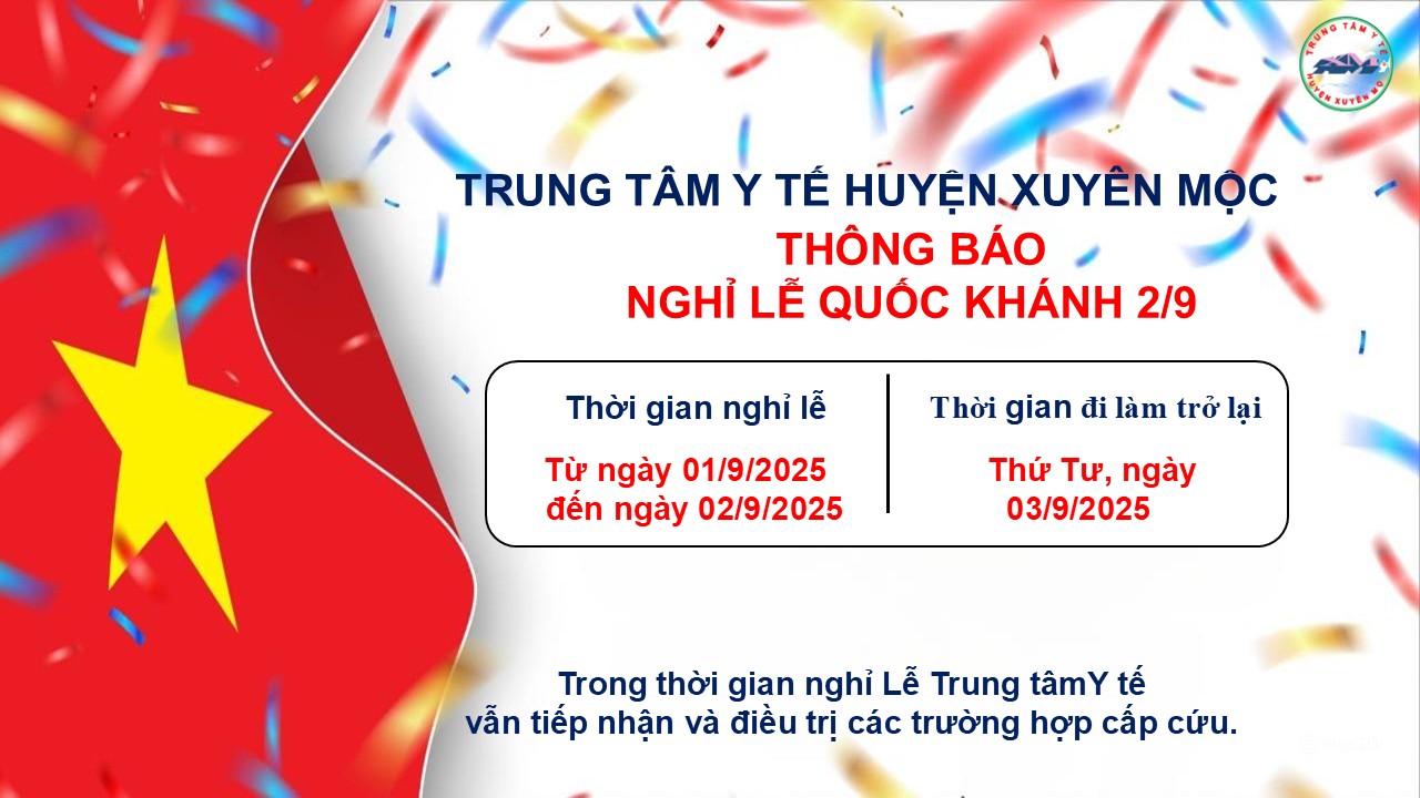 TB nghỉ lẽ quốc khánh 2/9